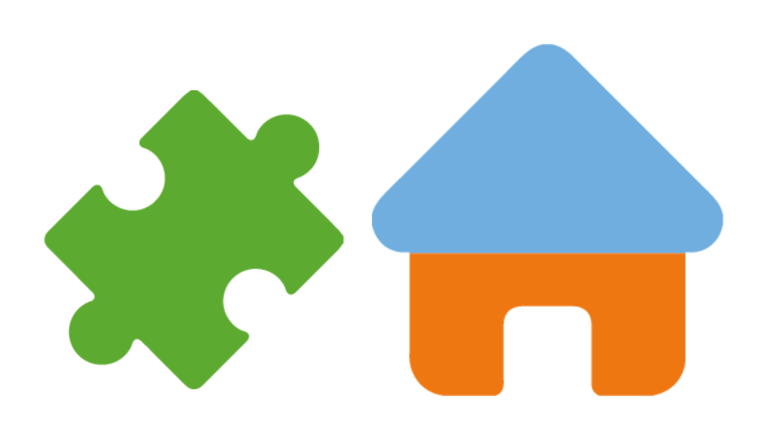Pusselbit + Hus